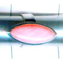Silver pink opal ring-nsdynr010